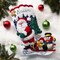Bucilla Felt Stocking Applique Kit 18" Long-Sledding With Santa